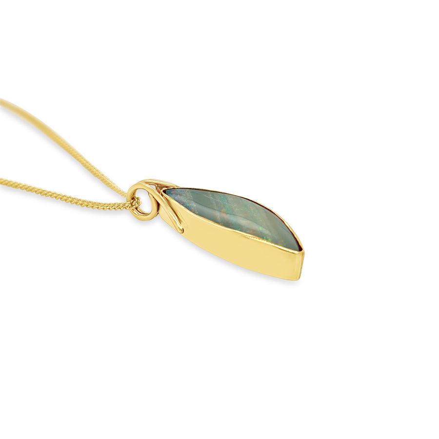 9ct Yellow Gold and Opal Pendant "Boulder Opal"