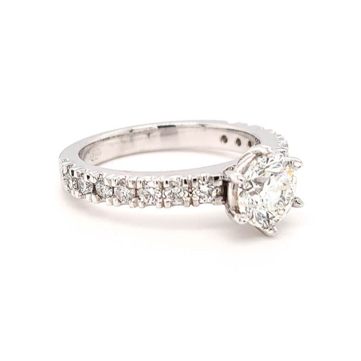 18ct White Gold & Diamond Engagement Ring