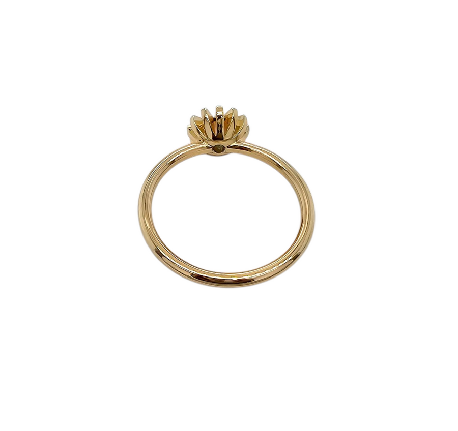 9ct Yellow Gold & Sapphire Ring "Midnight Bloom"