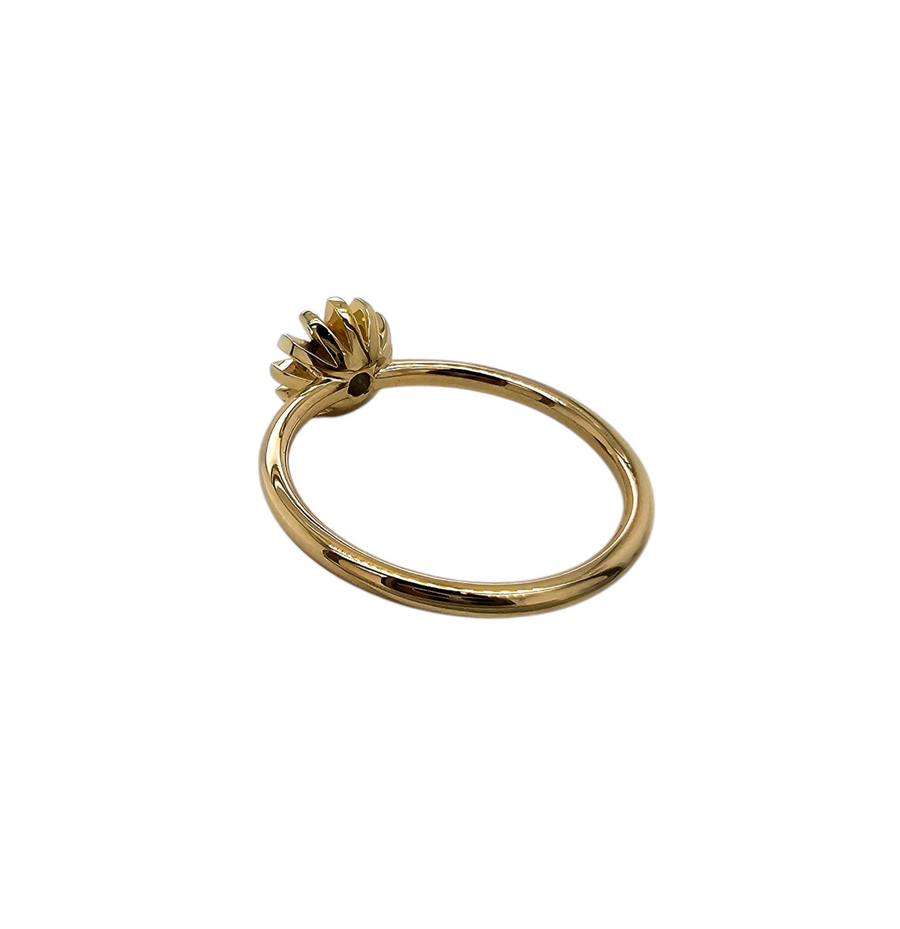 9ct Yellow Gold & Sapphire Ring "Midnight Bloom"