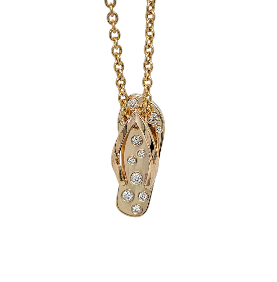 Golden Thong With Diamonds (Small)
