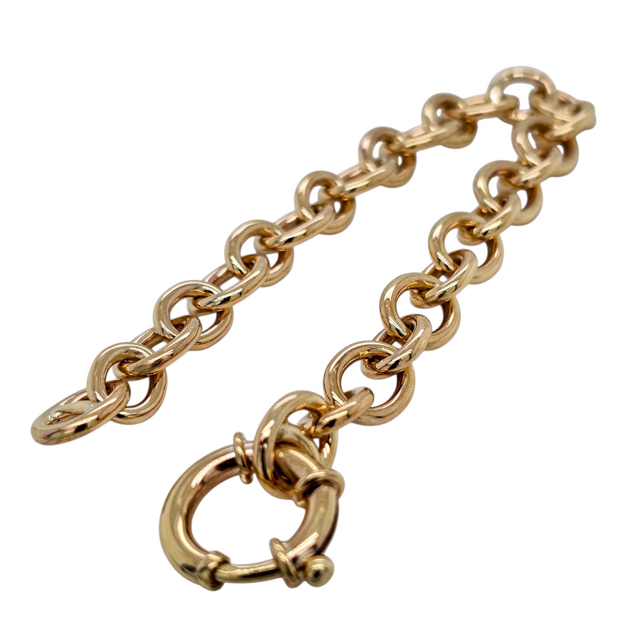 Handmade 9ct Yellow Gold Bracelet "Luxe Link"