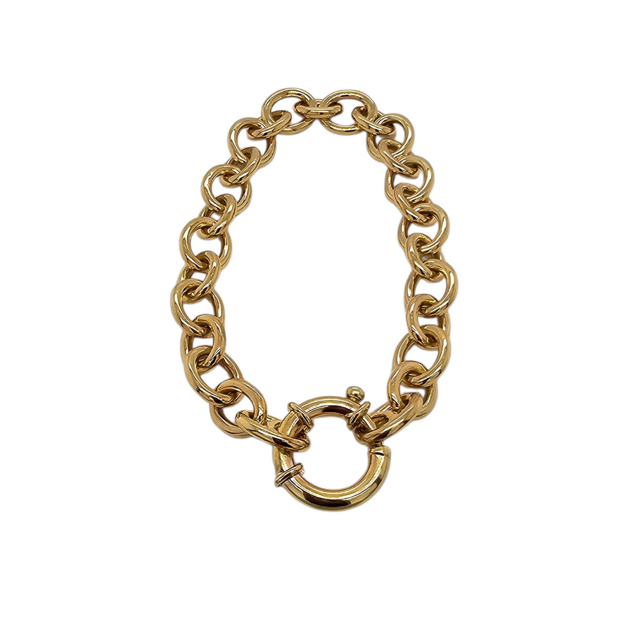 Handmade 9ct Yellow Gold Bracelet "Luxe Link"