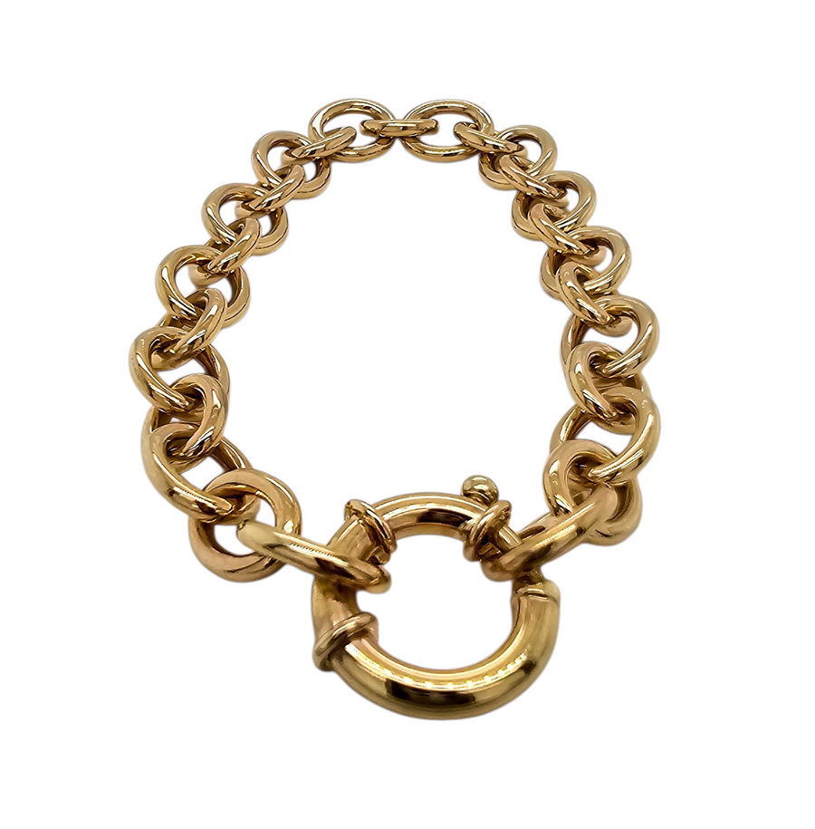 Handmade 9ct Yellow Gold Bracelet "Luxe Link"