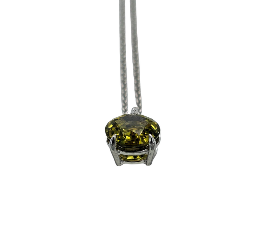 Australian Sapphire Necklace 9ct White Gold "Florin"