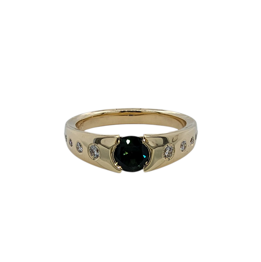 9ct Yellow Gold & Sapphire Ring 'Astra'