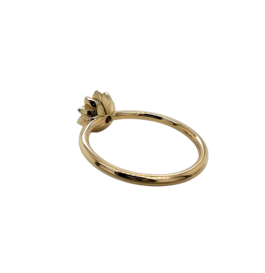 9ct Yellow Gold Tsavorite Garnet ring "Grass Bloom"