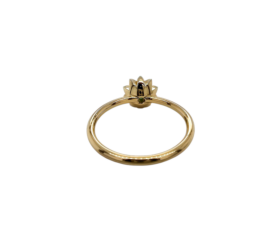 9ct Yellow Gold Aquamarine Ring "Aqua Bloom"