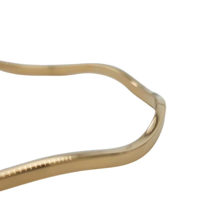 Mini Wave Bangle — 9ct Yellow Gold