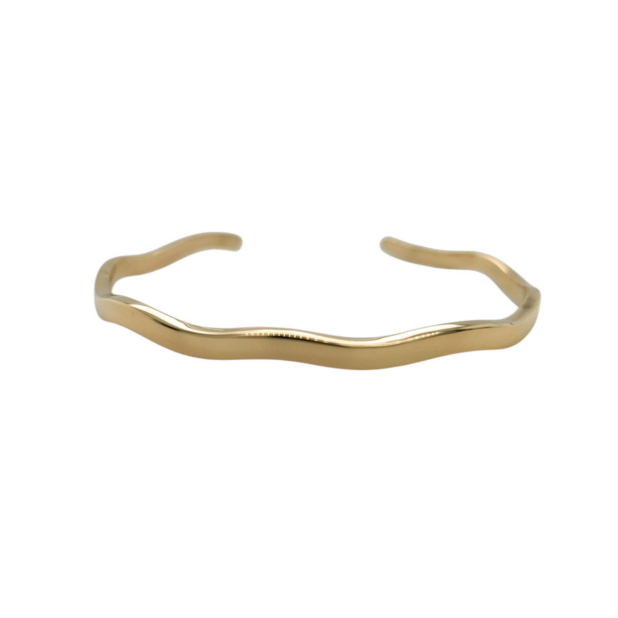 Wave Cuff — 9ct Yellow Gold.