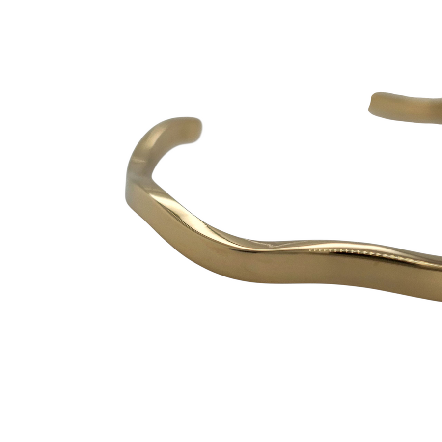 Wave Cuff — 9ct Yellow Gold.