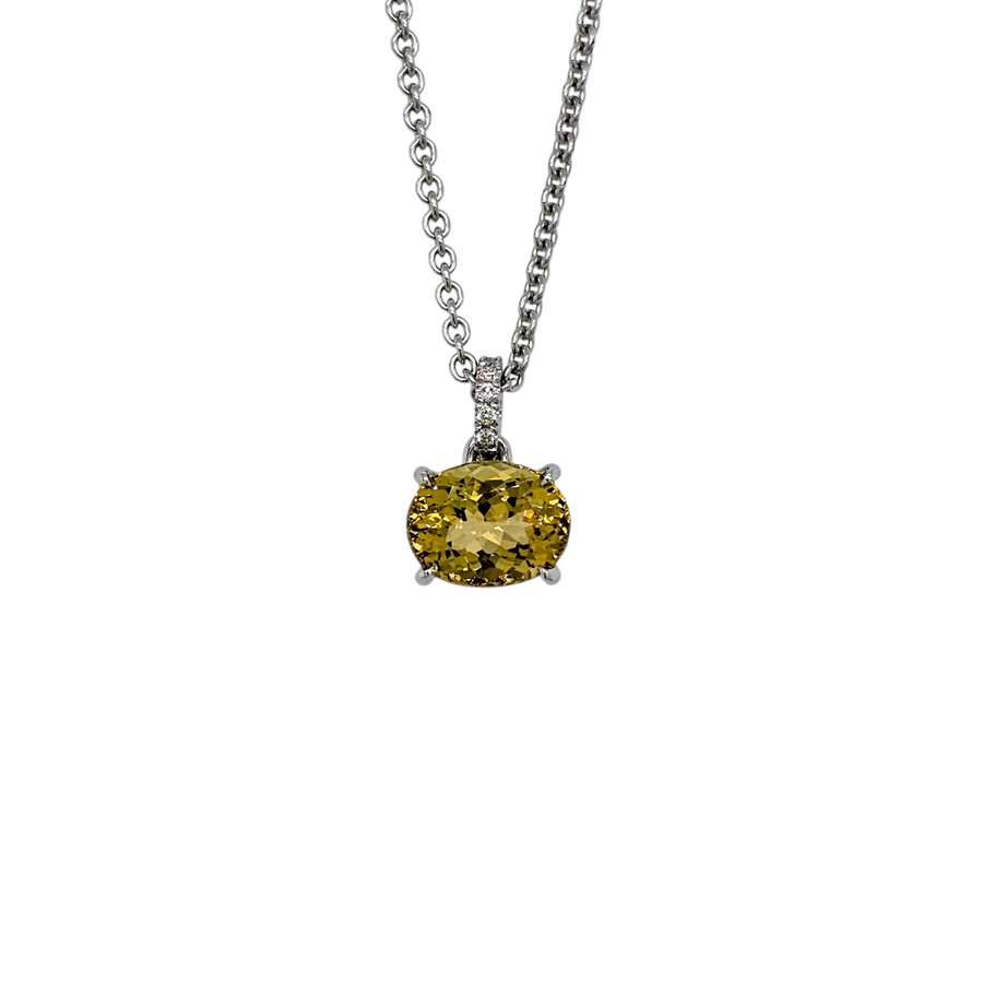Golden Dawn- 9ct White Gold  Necklace