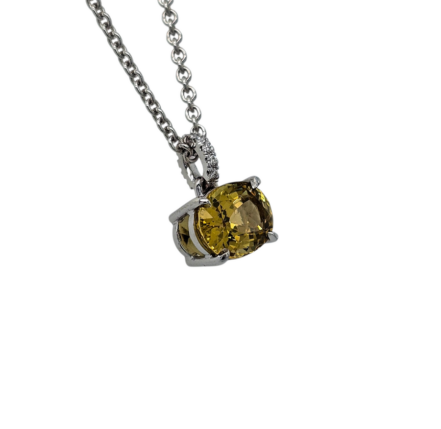 Golden Dawn- 9ct White Gold  Necklace