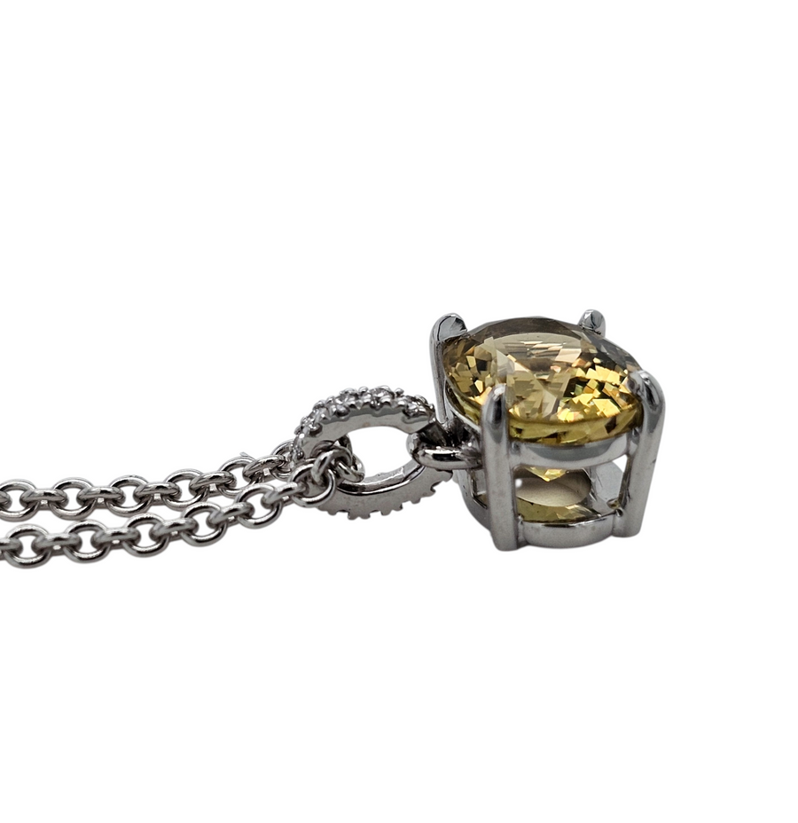 Golden Dawn- 9ct White Gold  Necklace