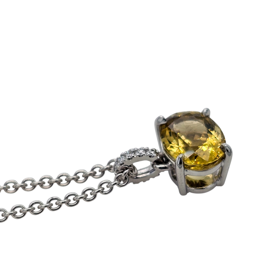 Golden Dawn- 9ct White Gold  Necklace