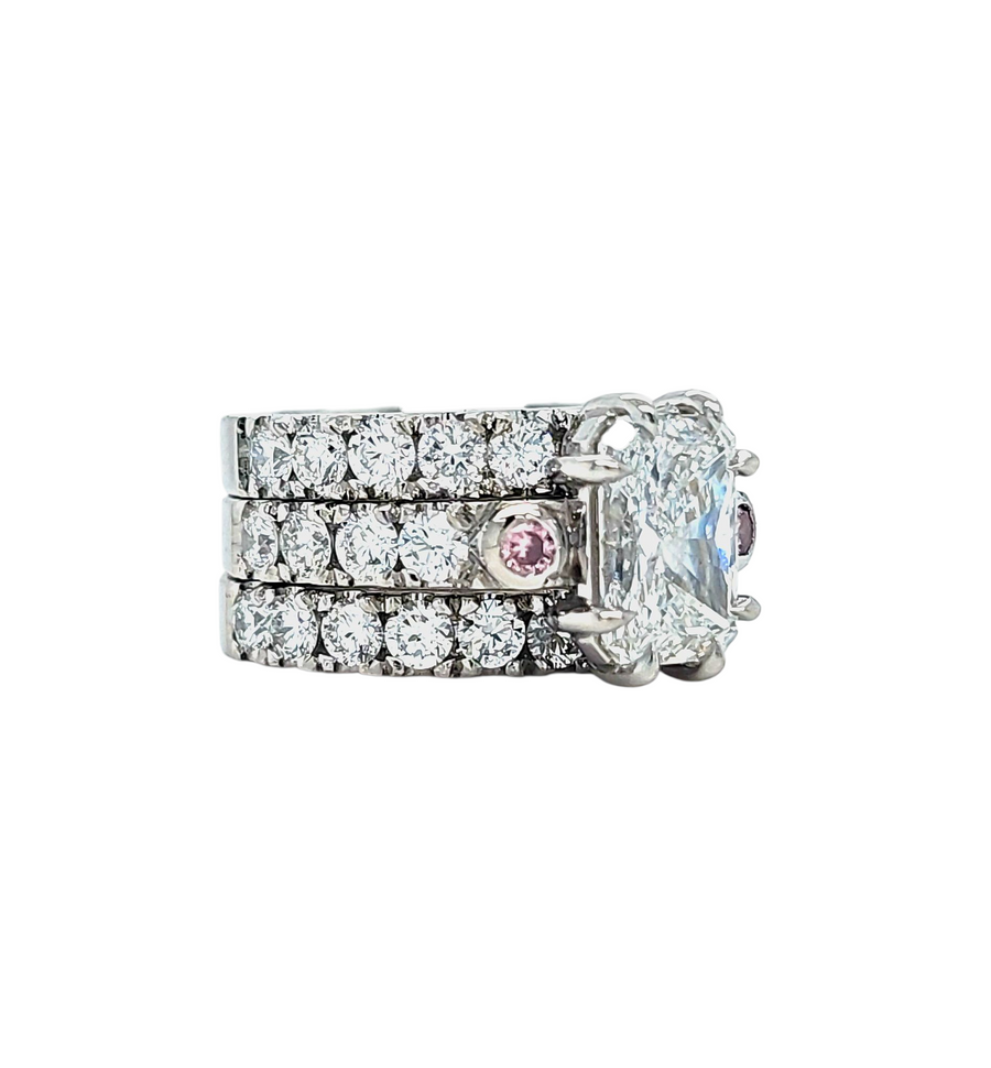 Bespoke Platinum Engagement Ring Set