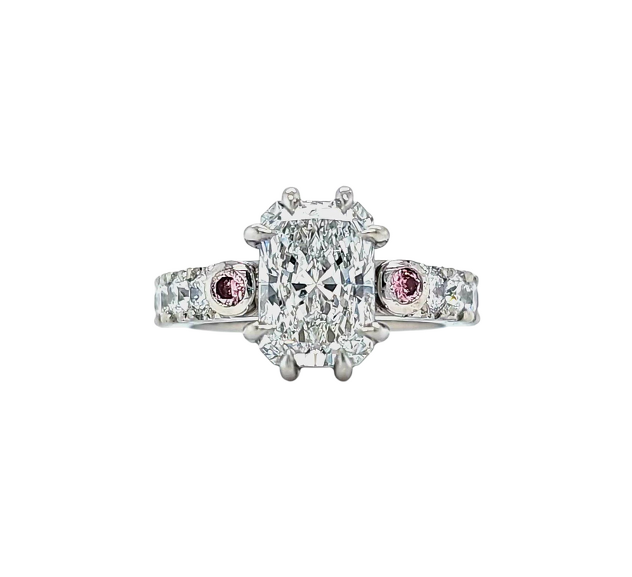 Bespoke Platinum Engagement Ring Set
