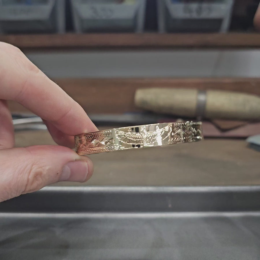 Handmade 14ct Yellow Gold Cuff