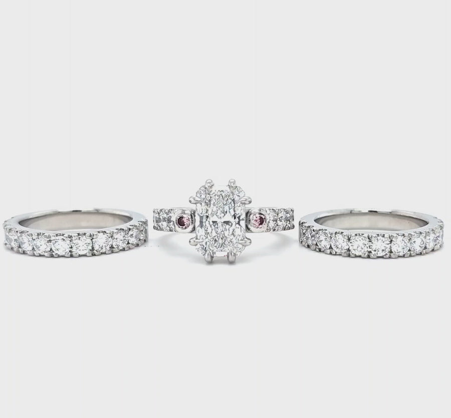 Bespoke Platinum Engagement Ring Set