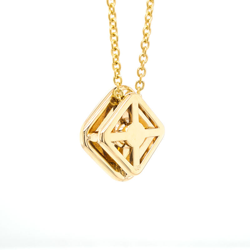 9ct Yellow Gold, Pearl & Enamel Pendant "Azura"
